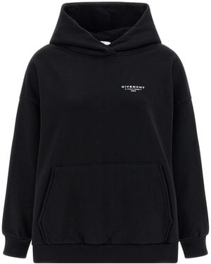 Givenchy Logo Print Hoodie - Black