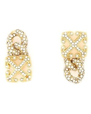 Off-White c/o Virgil Abloh "Arrow Chain" Earrings - Metallic