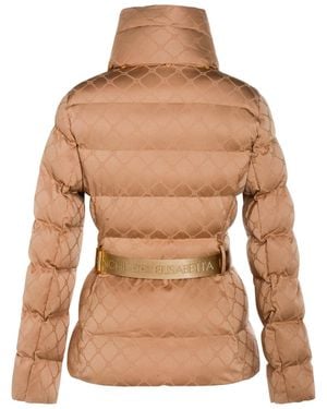 Elisabetta Franchi Coats Honey-Donna - Marrone