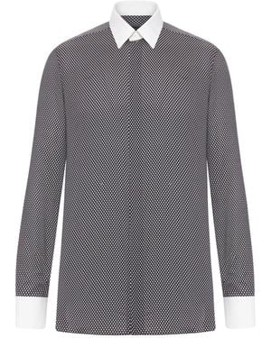 Tom Ford Microfantasy Cotton Shirt - Grey