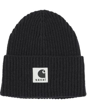Sacai X Carhartt Wip Hats - Black