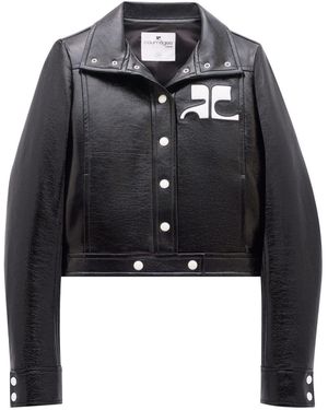 Courreges Re-edition Vinyl Jacket - Black