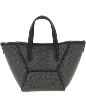 Brunello Cucinelli Bc Duo Mini Precious Borse A Mano Nero-Donna
