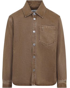 Ami Paris Shirt Brown
