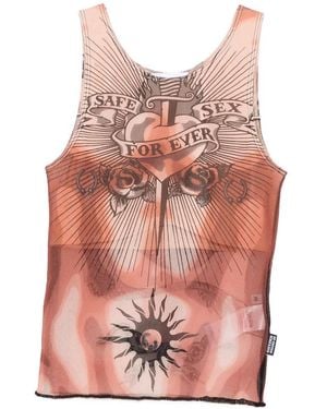 Jean Paul Gaultier Neutrals Tops - Pink