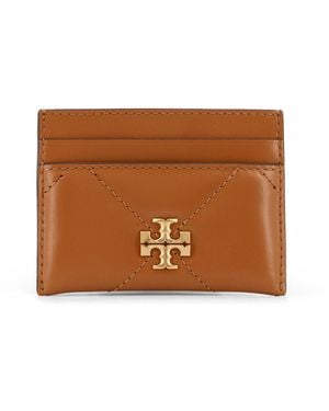 Tory Burch Kira Matelassé Leather Cardholder - Brown