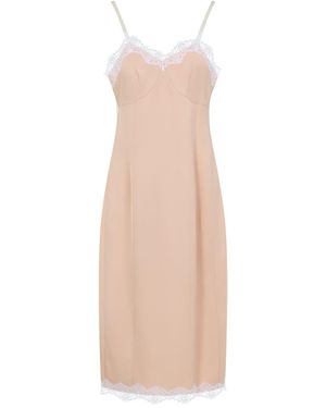 Carven Lingerie Viscose Midi Dress-Donna - Rosa