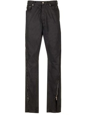 Rick Owens Coated Denim Pants Jeans - Grey
