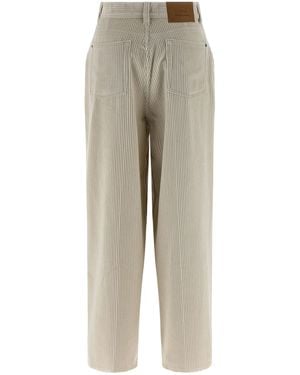 Ami Paris Corduroy Pants - Natural