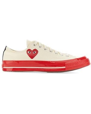 comme des garcon play x converse Heart Print Sneaker - Pink