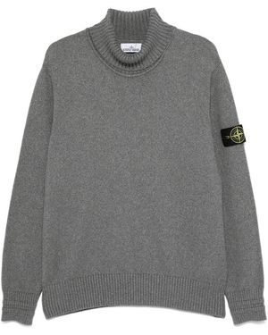 Stone Island Maglioni Poliestere-Uomo - Grigio