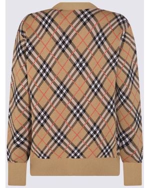 Burberry Jumpers Sand Ip Check - Brown