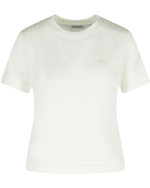 Burberry Cotton T-Shirt - White