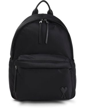 Ami Paris Bag Marcel Backpack-Uomo - Nero