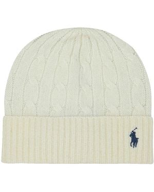 Polo Ralph Lauren Wool And Cashmere Beanie - White