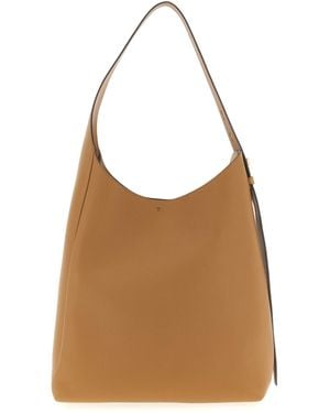 Tory Burch Romy Hobo Shoulder Bags Brown