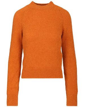 Dries Van Noten Fitted Sweater Knitwear - Orange