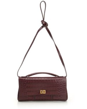 Balenciaga Bel Air Shoulder Bags Bordeaux - Purple