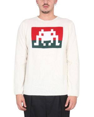 Comme Des Garcon Shirt Wool Jersey.-Uomo - Bianco