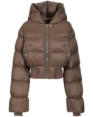 Rick Owens Quilted Nylon Down Jacket - Brown