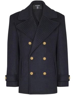 Balmain Coats - Blue