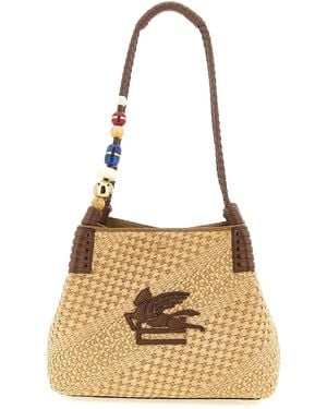 Etro Libra Tote Bag Beige - Metallic