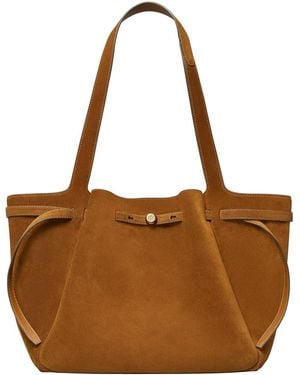 Tory Burch "Romy" Tote Bag - Brown