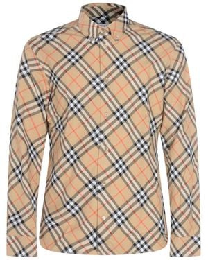 Burberry Shirts Light And Natural - Multicolour