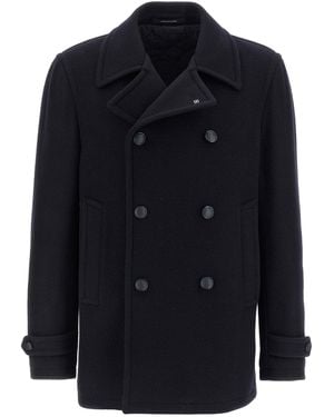 Tagliatore Monaco Coats And Trench Coats - Blue