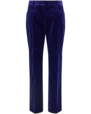 Tom Ford Velvet Trousers - Blue
