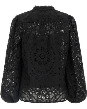 Tシャツ・カットソー Zimmermann Printed silk Rhiannon shirt Zimmermann Rhiannon Silk Relaxed Shirt | Saks Fifth Avenue