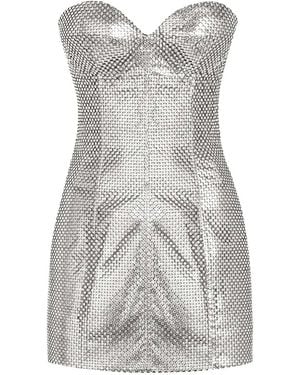 Dolce & Gabbana Strapless Short Dress - Gray