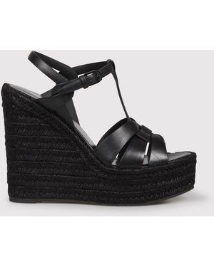 Saint Laurent Espadrille Sandal - Black