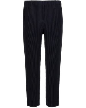 Homme Plissé Issey Miyake Pleated Trousers - Blue