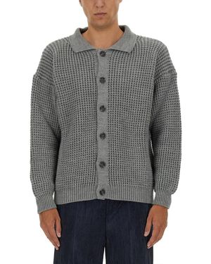 FAMILY FIRST Polo Cardigan-Uomo - Grigio