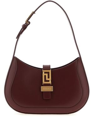 Versace Hobo Greca Goddess Shoulder Bags Bordeaux - Purple