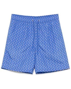Paul & Shark Printed Swim Shorts - Blue