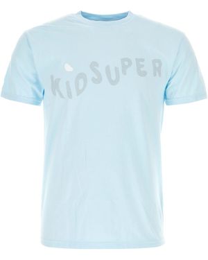Kidsuper Light- Cotton T-Shirt - Blue
