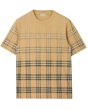 Burberry T Shirts Neutral, Black - Natural