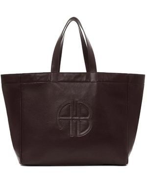 Anine Bing Red Tote Bags - Brown