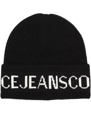 Versace Jeans Couture Wool And Acrylic Beanie - Black
