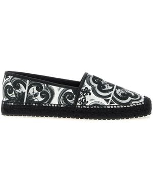 Dolce & Gabbana 'Maiolica' Espadrilles - Black