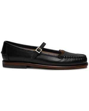 Sebago Leather Ballet Flats - Black