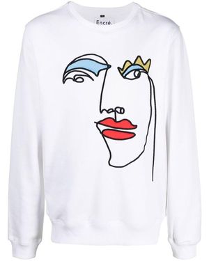 Encré. Felpe Poliestere-Uomo - Bianco