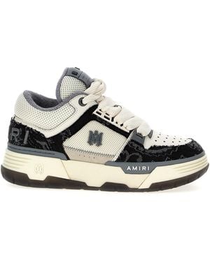 Amiri Bandana Denim Ma-1 Sneakers Bianco/Nero