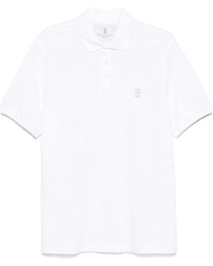 Brunello Cucinelli Maglia Polo - Bianco
