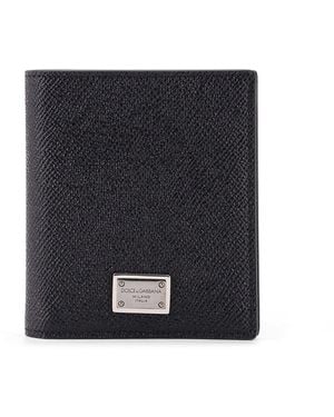 Dolce & Gabbana Leather Bifold Wallet - Black