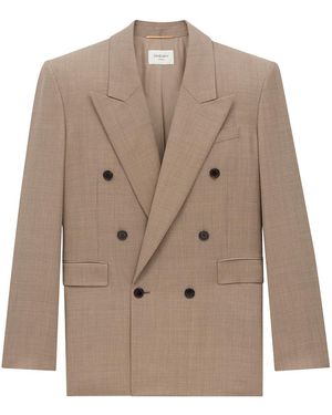 Saint Laurent Giacca Doppiopetto - Neutro