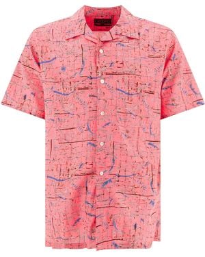 Beams Plus Printed Shirt Shirts - Pink