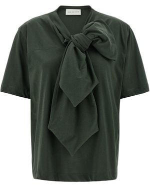 Dries Van Noten Hebitta T Shirt Verde-Donna